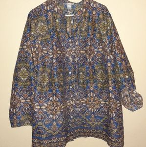 Catherines Paisley Tunic Blouse